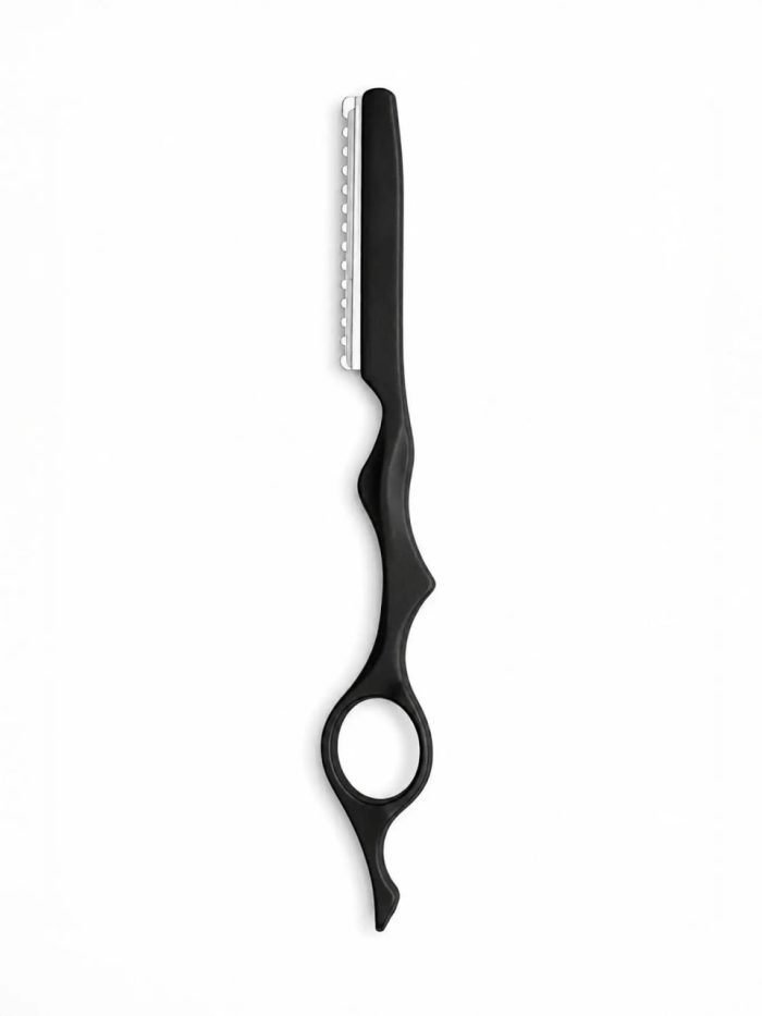 Black styling razor from the 3 Piece Haircutting Kit 9CR with 42T for professional salon use