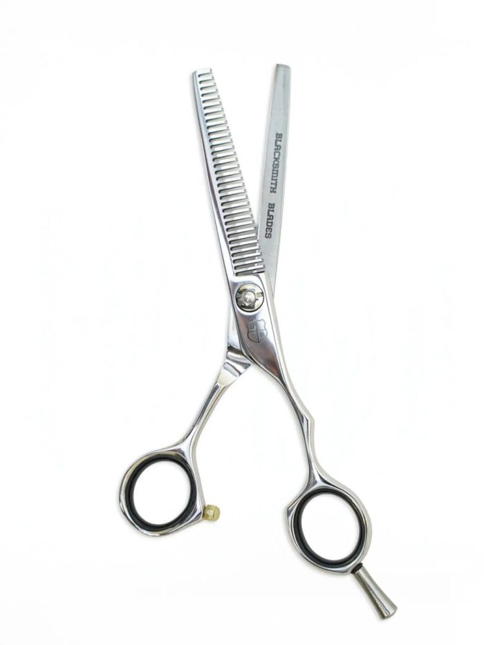 VG10 Blacksmith Blades polished thinning scissors open view for salon professionals