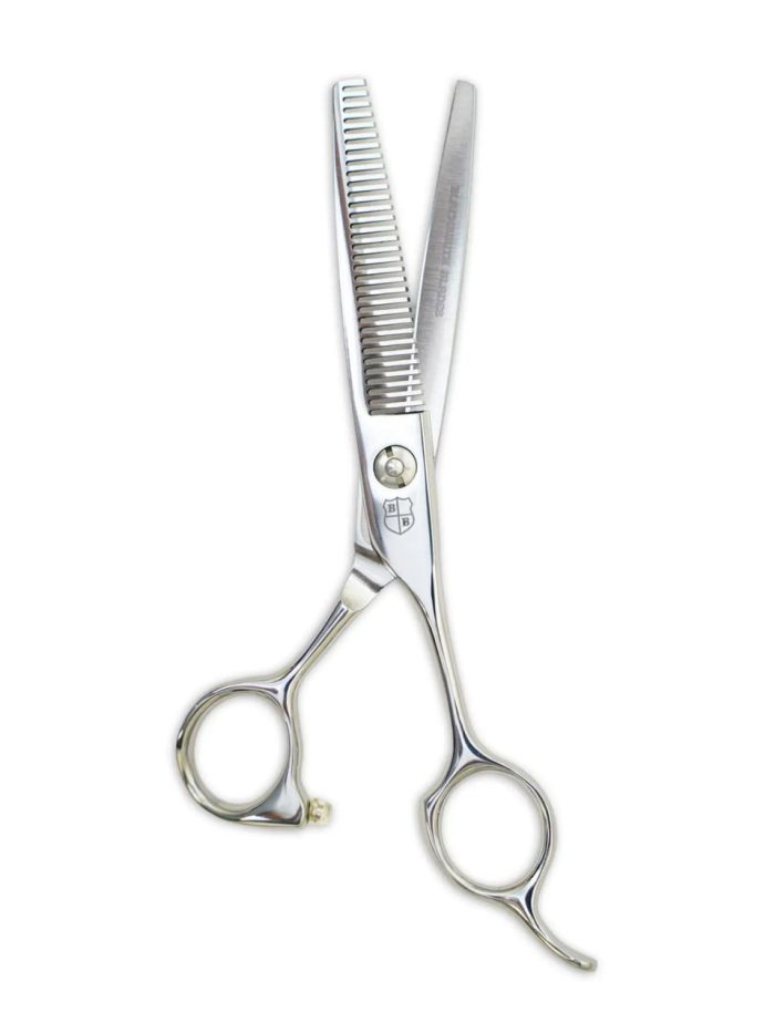 VG10 Master Series polished thinning scissors for professional salon blending and texturising work