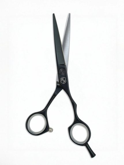 VG10 matte black hair cutting scissors for hairdressers barbers and stylists
